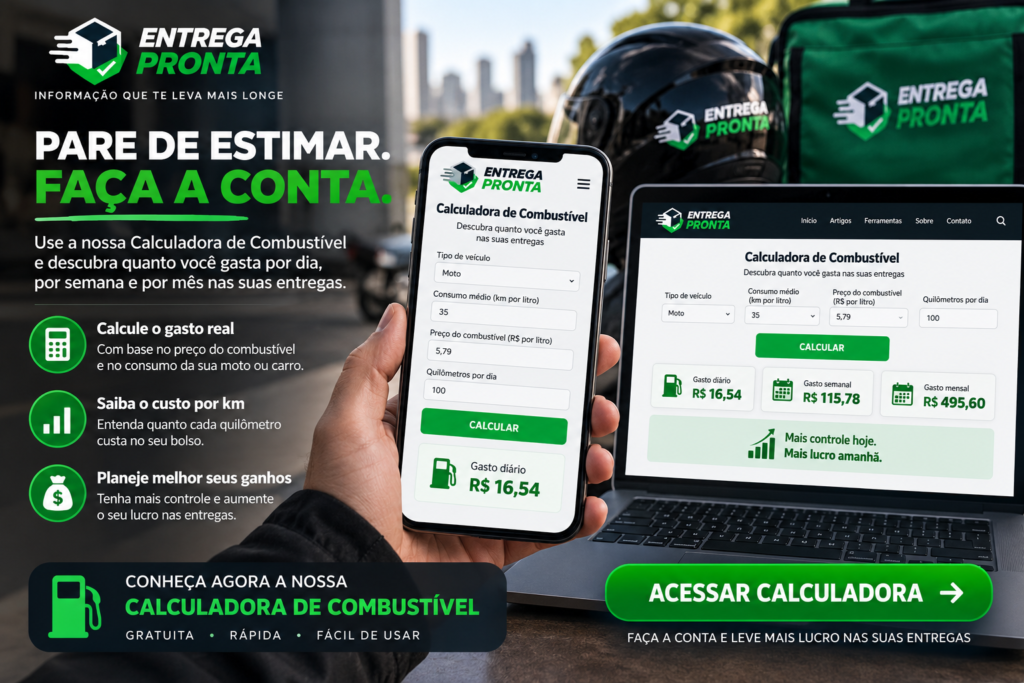 Calculadora para estimar quanto um entregador gasta de combustível por mês