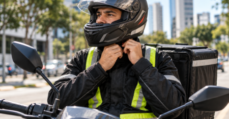 Equipamentos de segurança para motoboy: o que usar no dia a dia