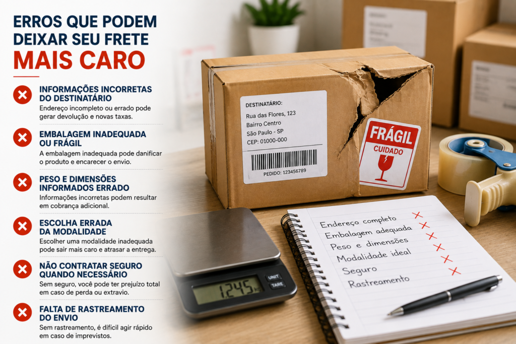 Erros que podem deixar o frete mais caro ao enviar encomendas