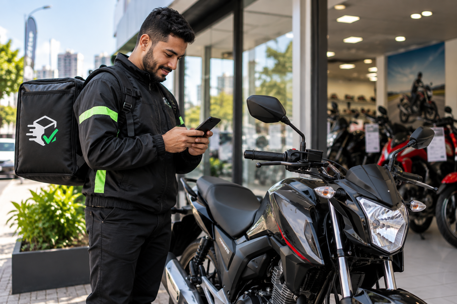 Financiamento de moto para entregador que busca uma moto nova para trabalhar